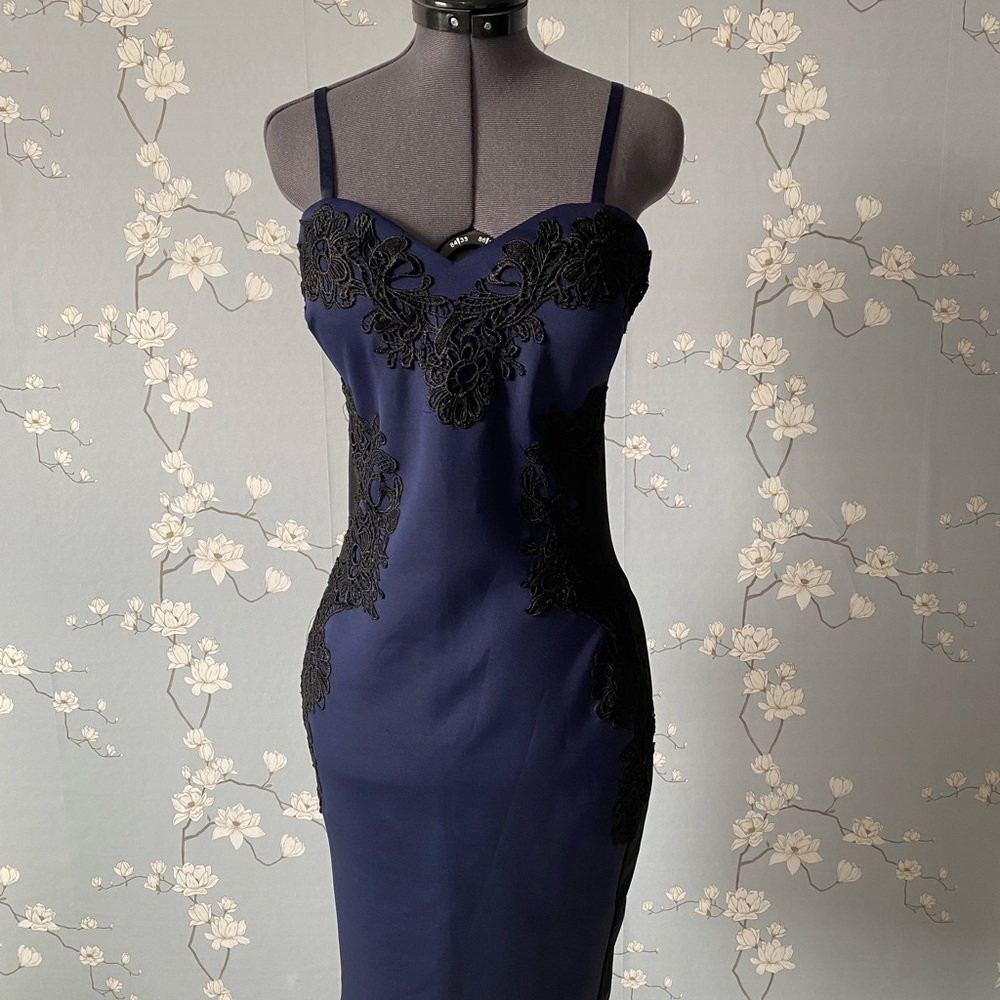 Lipsy London Michelle Keegan blue dress size 6